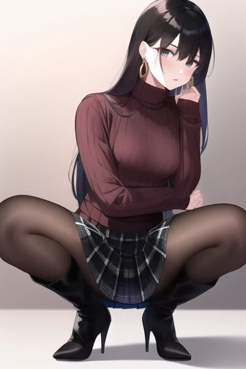 Boots & Black Tights