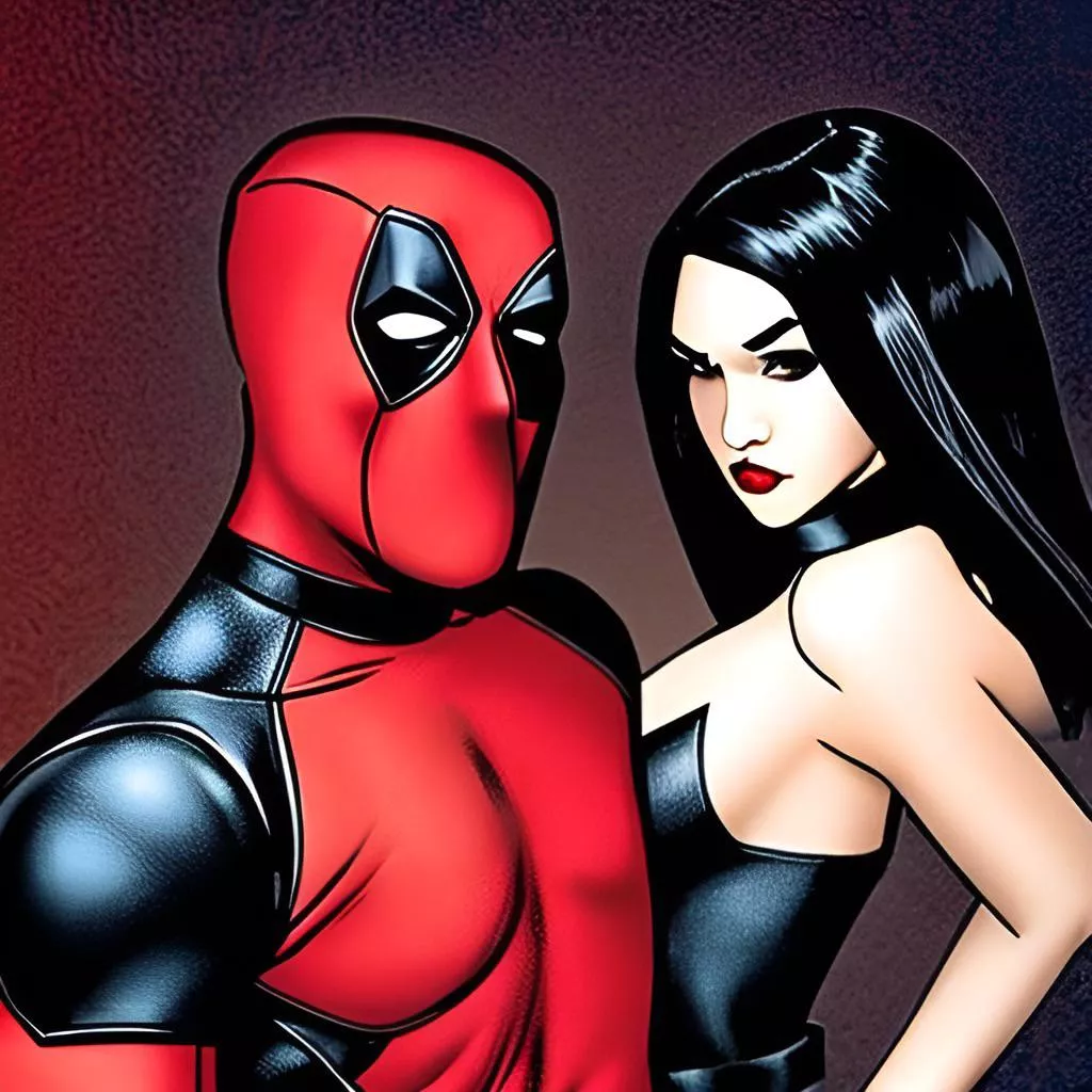 Deadpool and Sasha Grey