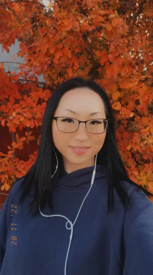 doing a lot better lately. hair is black now, and I think I look like a nerd 😆