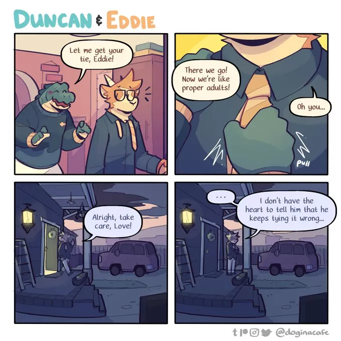 Duncan and Eddie (chervil/doginacafe)