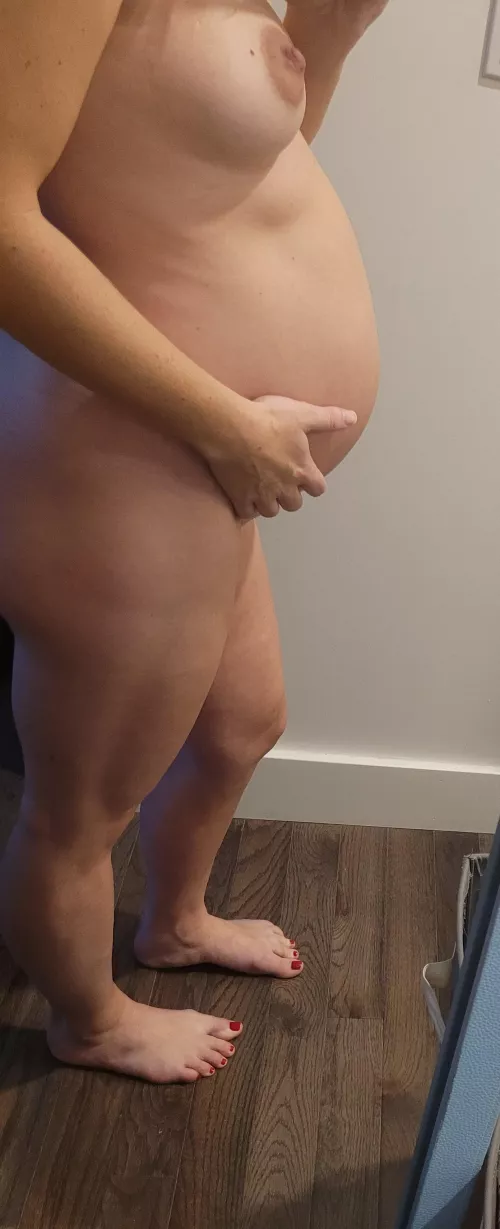 Feeling big, but feeling so sexy and horny...