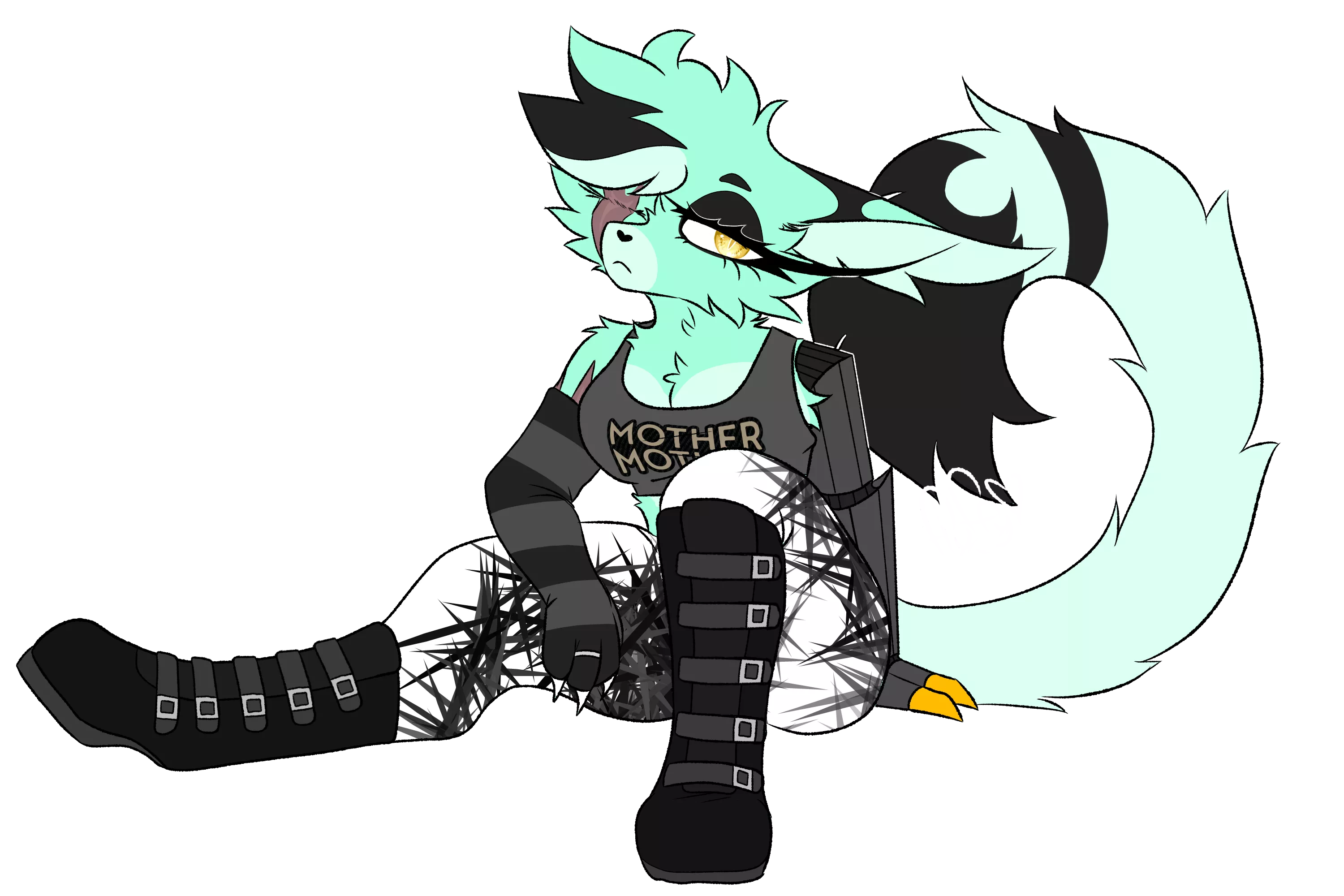 Fluffy but dripped out (I love her)