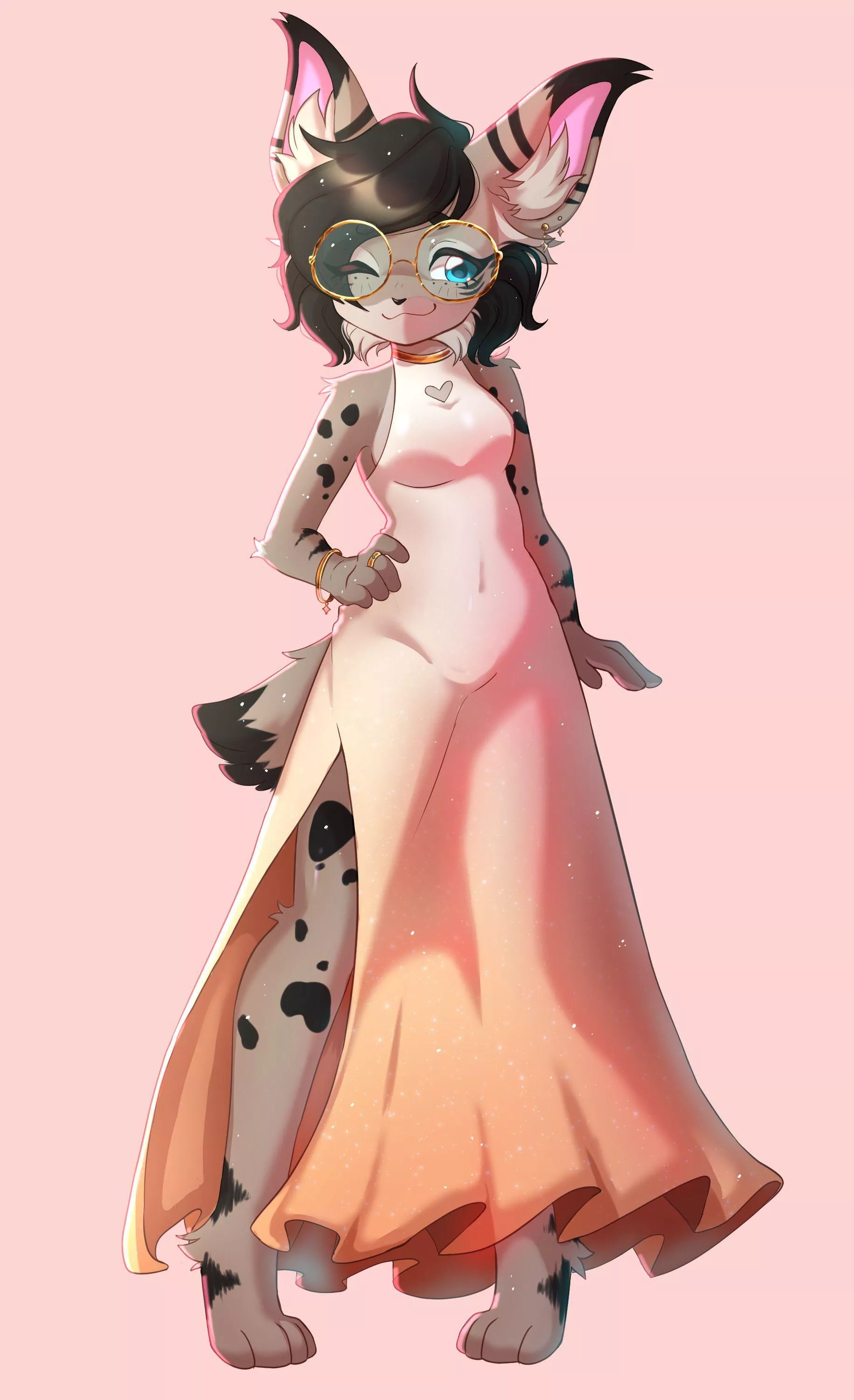 Freya with a beautiful dress. (Art done by @HarucchiArt on twitter)