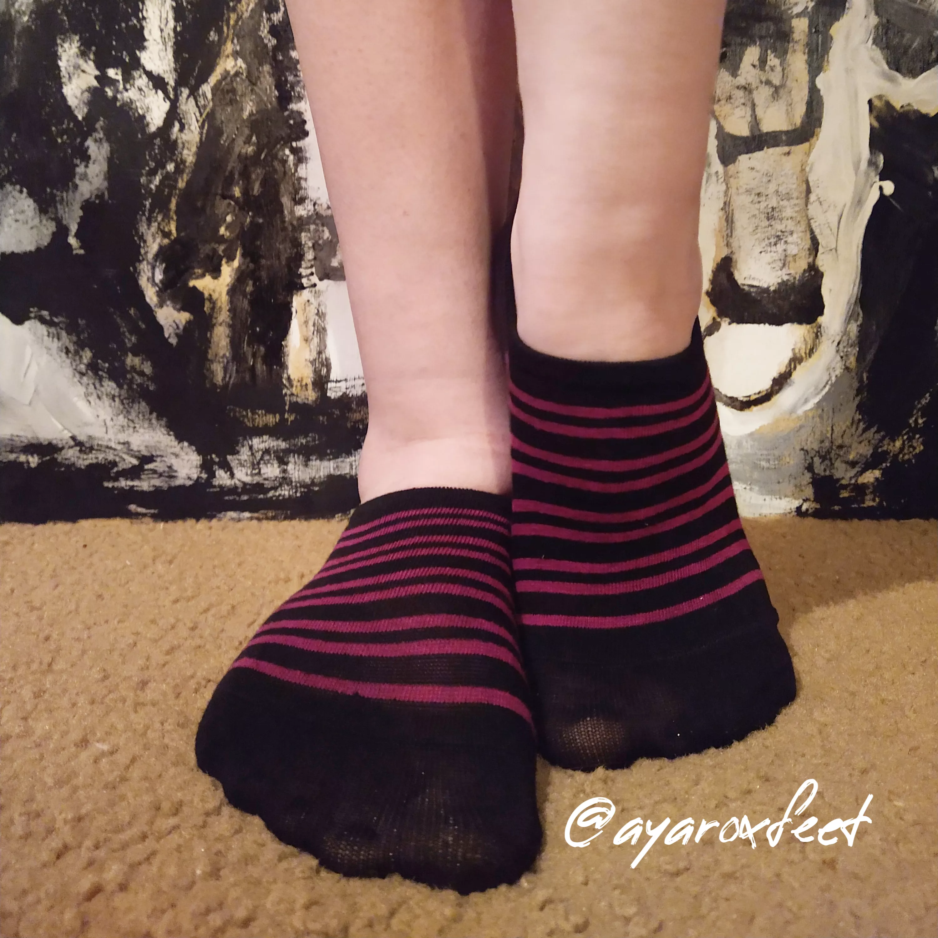 Fun stripped sneaker liners (f)