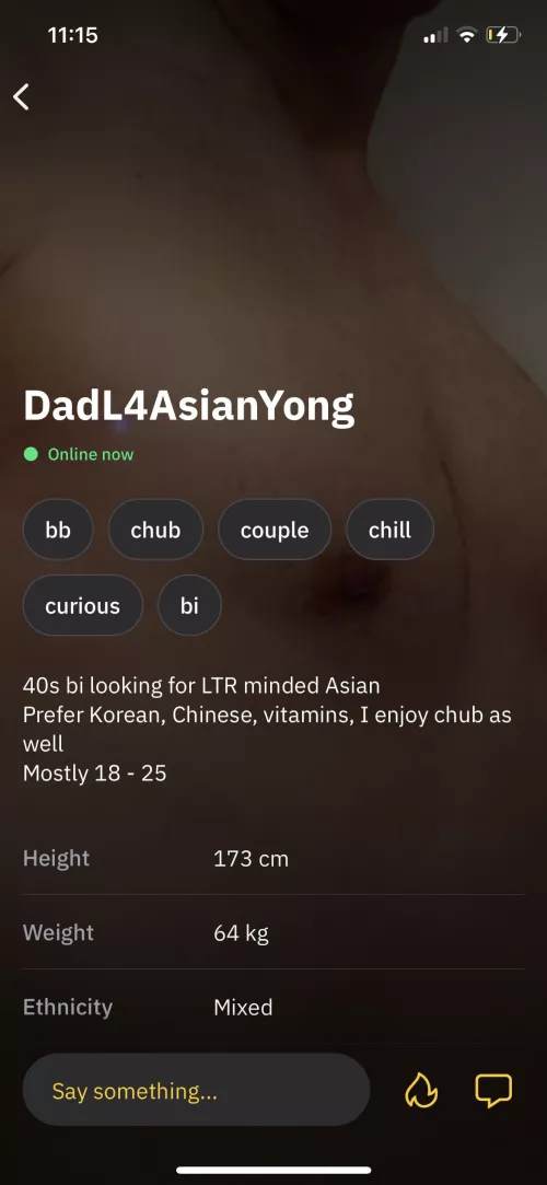 Hit him up if you’re a vitamin, my fellow Gaysians 😉