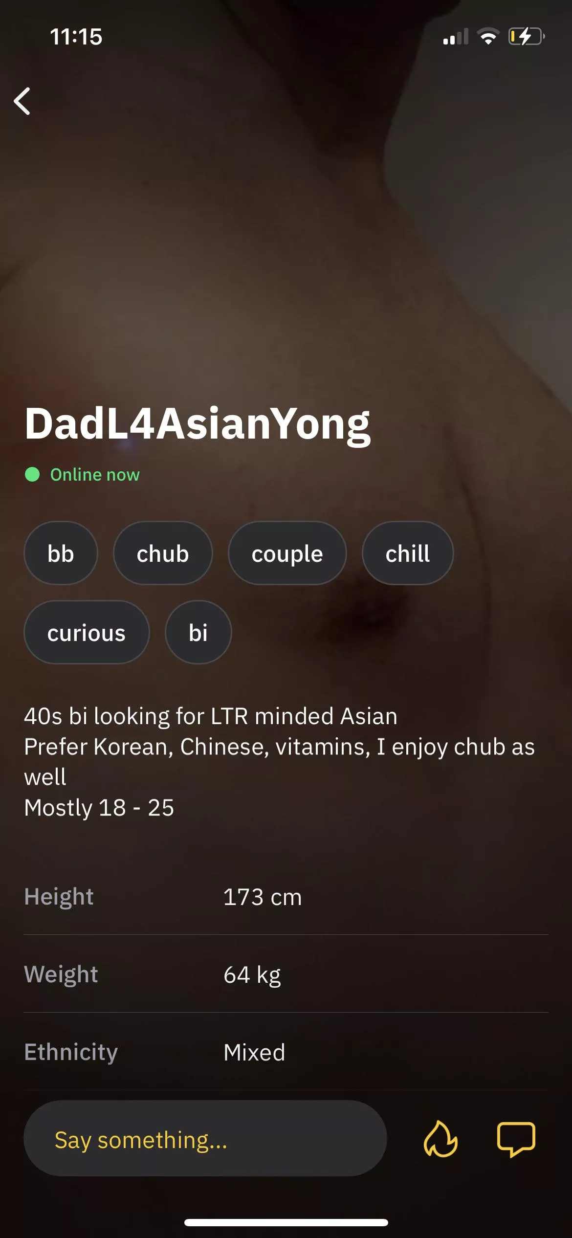 Hit him up if you’re a vitamin, my fellow Gaysians 😉