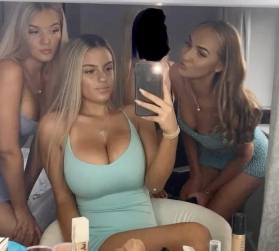 Hot busty blonde and her jealous friends…