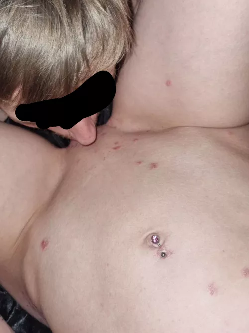 I enjoy my bf so much when he eats me