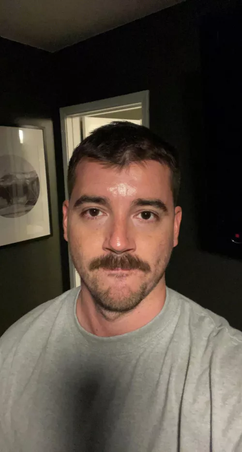 I still look like a grown man with my mustache. How old do I look?