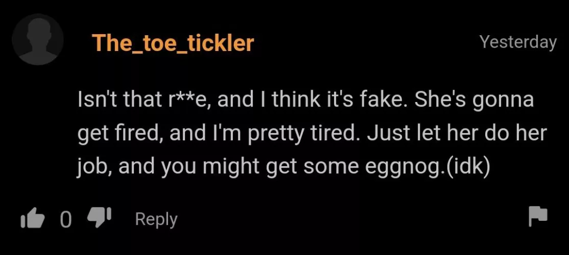 Just let her do her job.