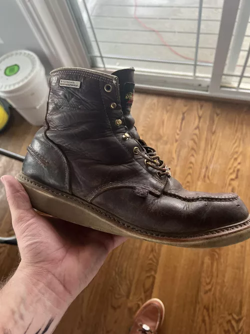 Just sent these bad ladies off to be resoled. I miss them already.