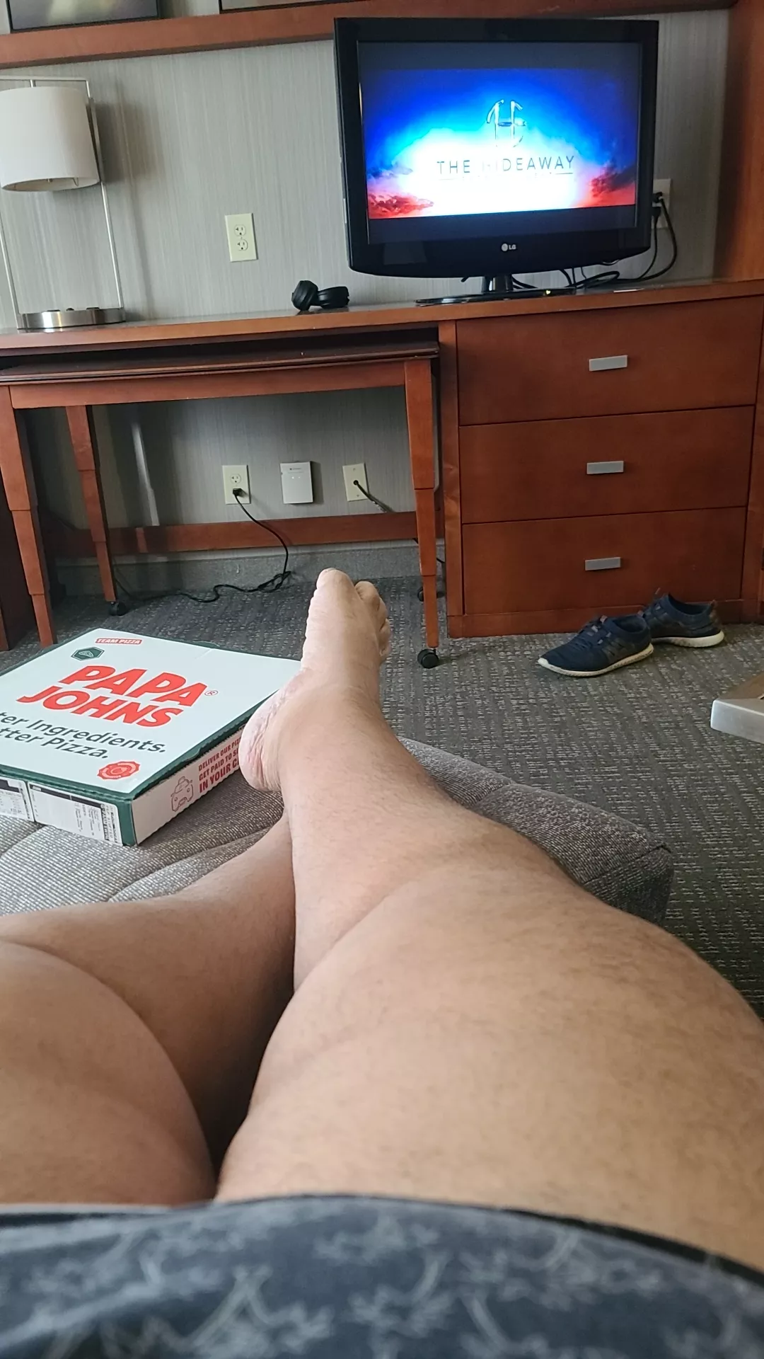movie and pizza for lunch. now just need someone to suck my balls