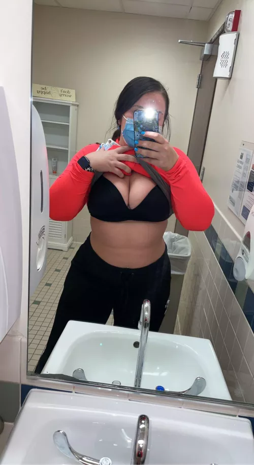 much needed bathroom break