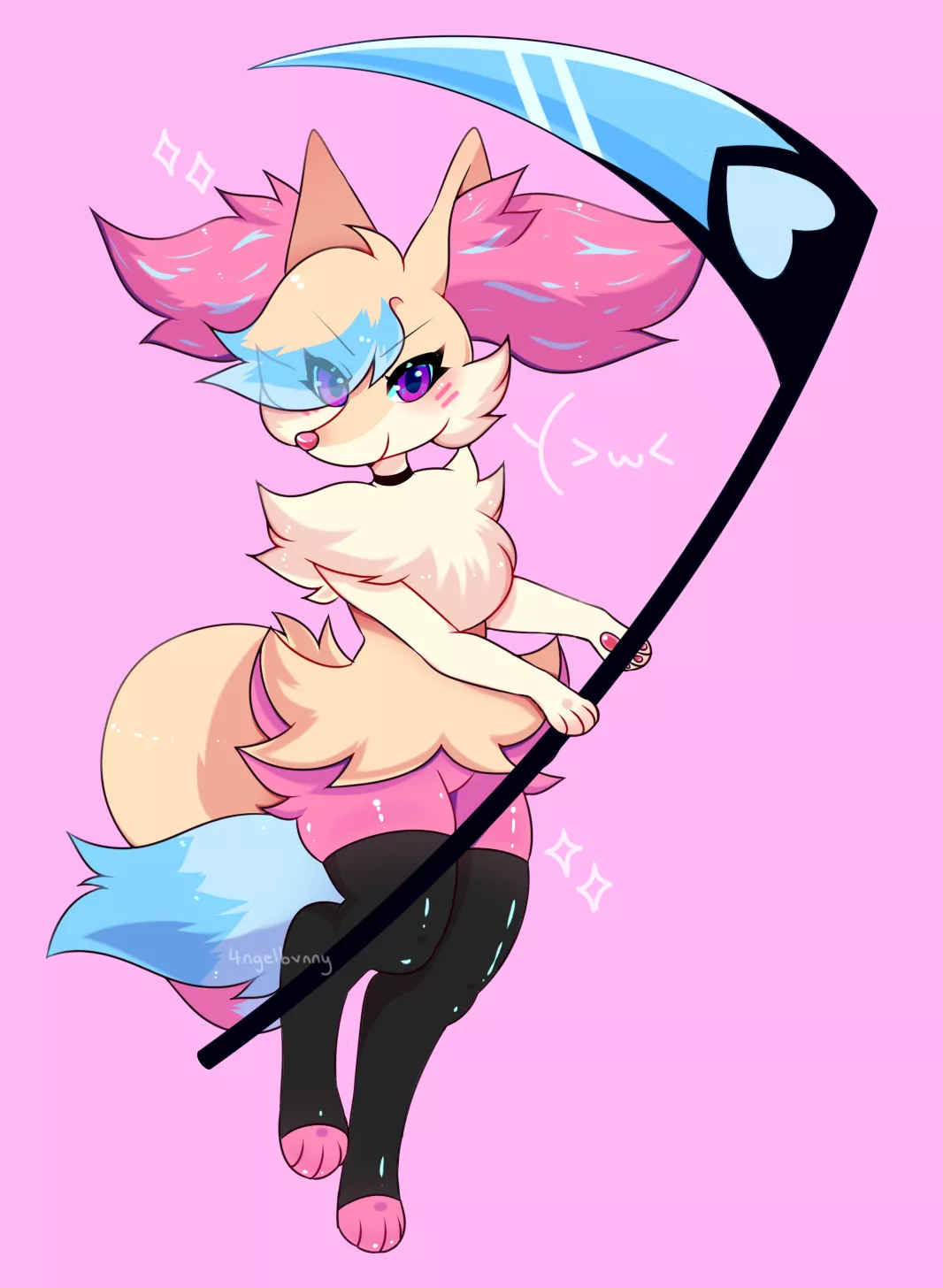 my braixen girl! (art by me, 4ngelbvnny)