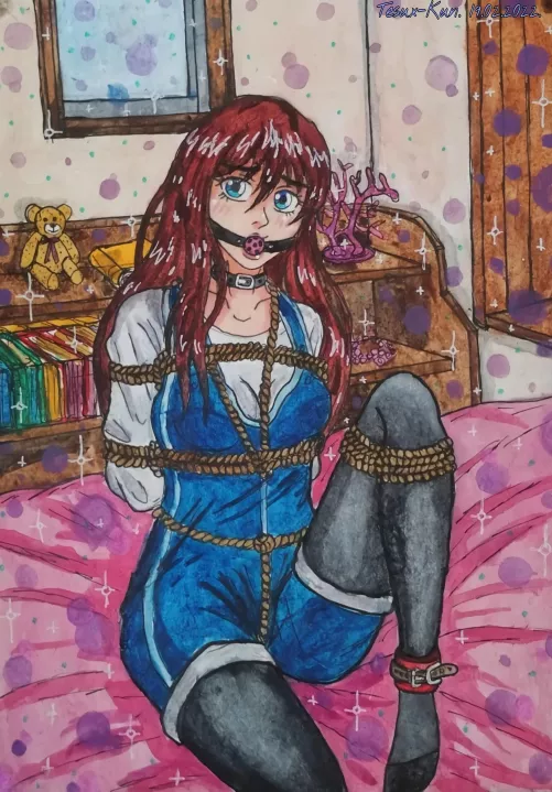 My drawing with Robin from Bonds (Visual Novel).