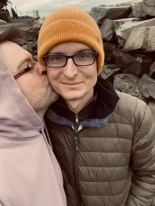 My husband (M32) and me (M36) celebrating our 8th anniversary on the coat of RI (USA)