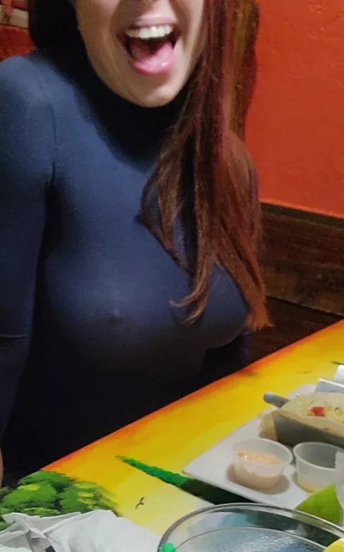 No bra but I still get service