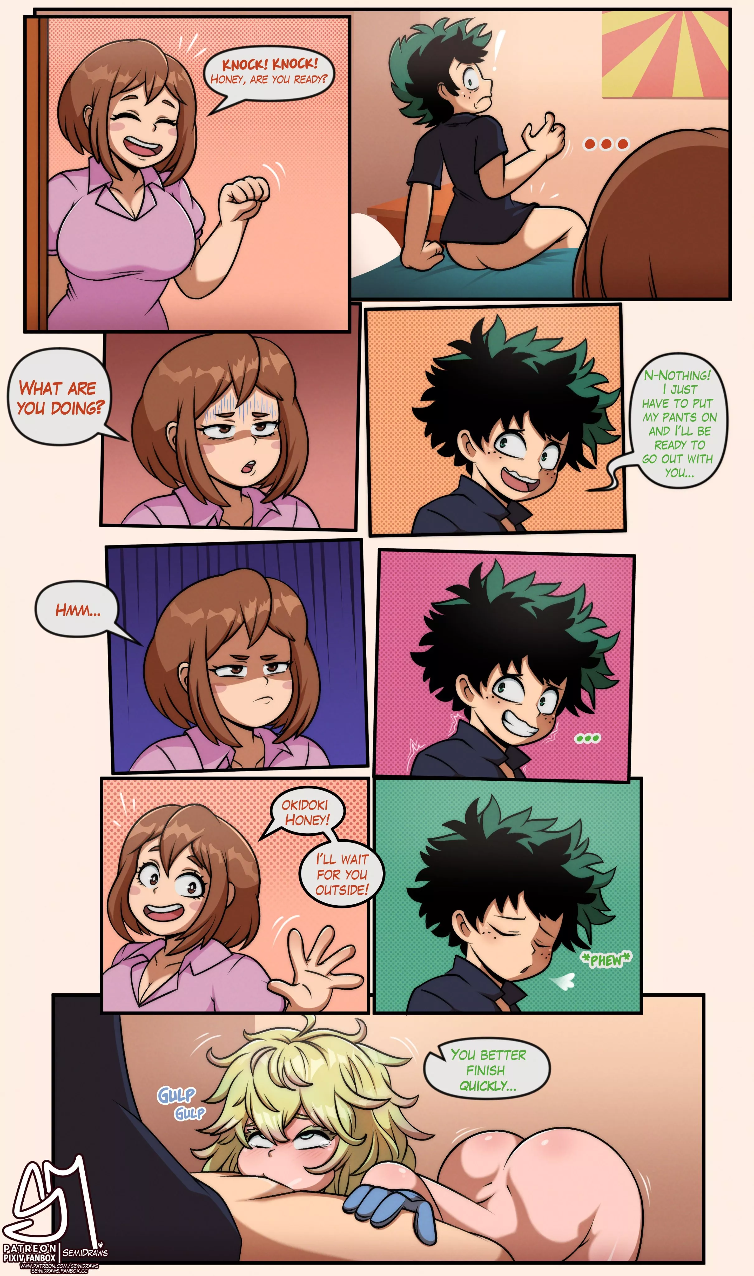 Ochako, Izuku, Tooru - out of sight, out of mind (SemiDraws) [My Hero Academia]