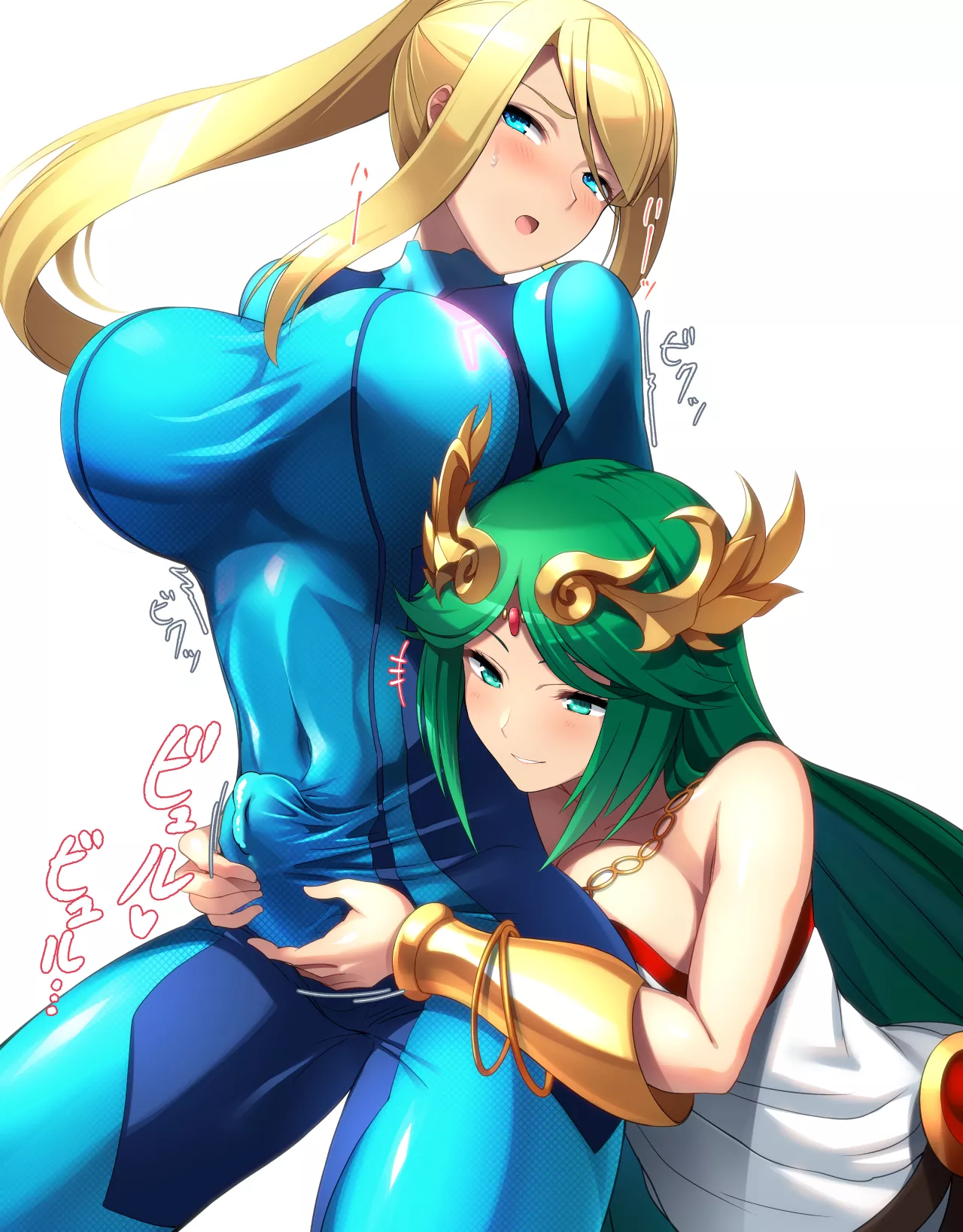 Palutena Teasing Samus (Wazukani ) [Metroid/ Kid Icarus]