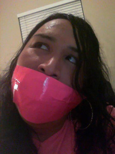 pink duct tape...