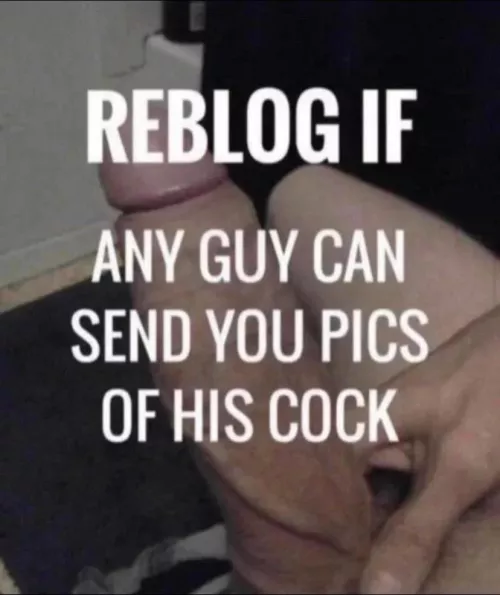 Send me dick pics pls :)