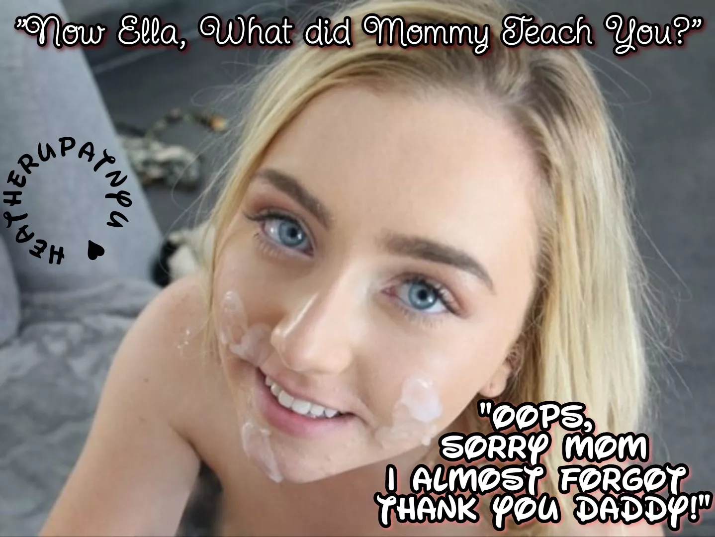 She almost forgot....