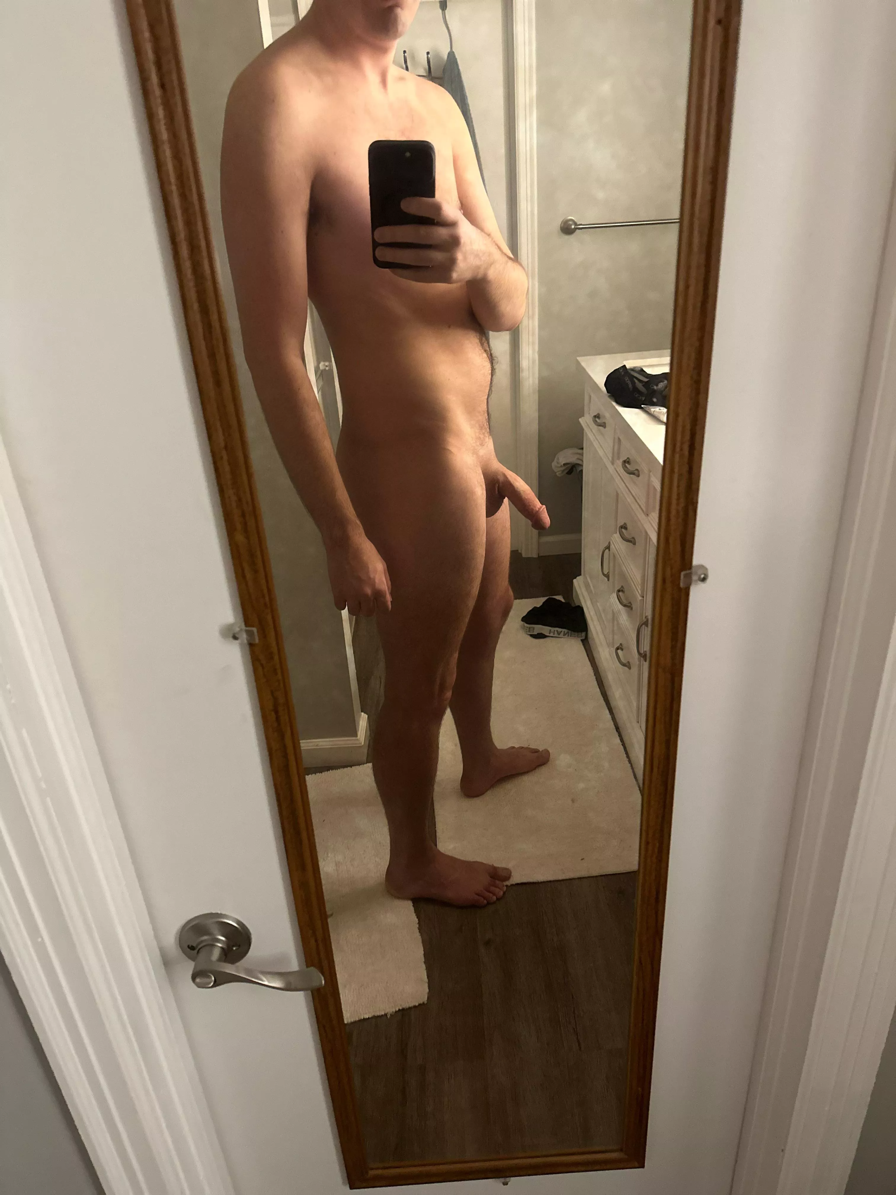 Showered and ready to be sucked