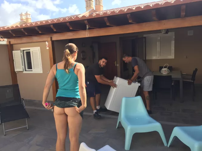 That delivery guy caught me for sure