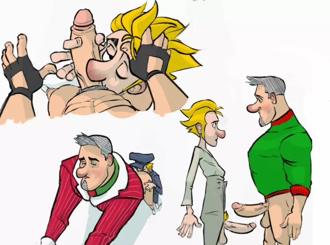 Who is Klaus or Steve in this photo? The fire-haired one looks like Junkrat 👅