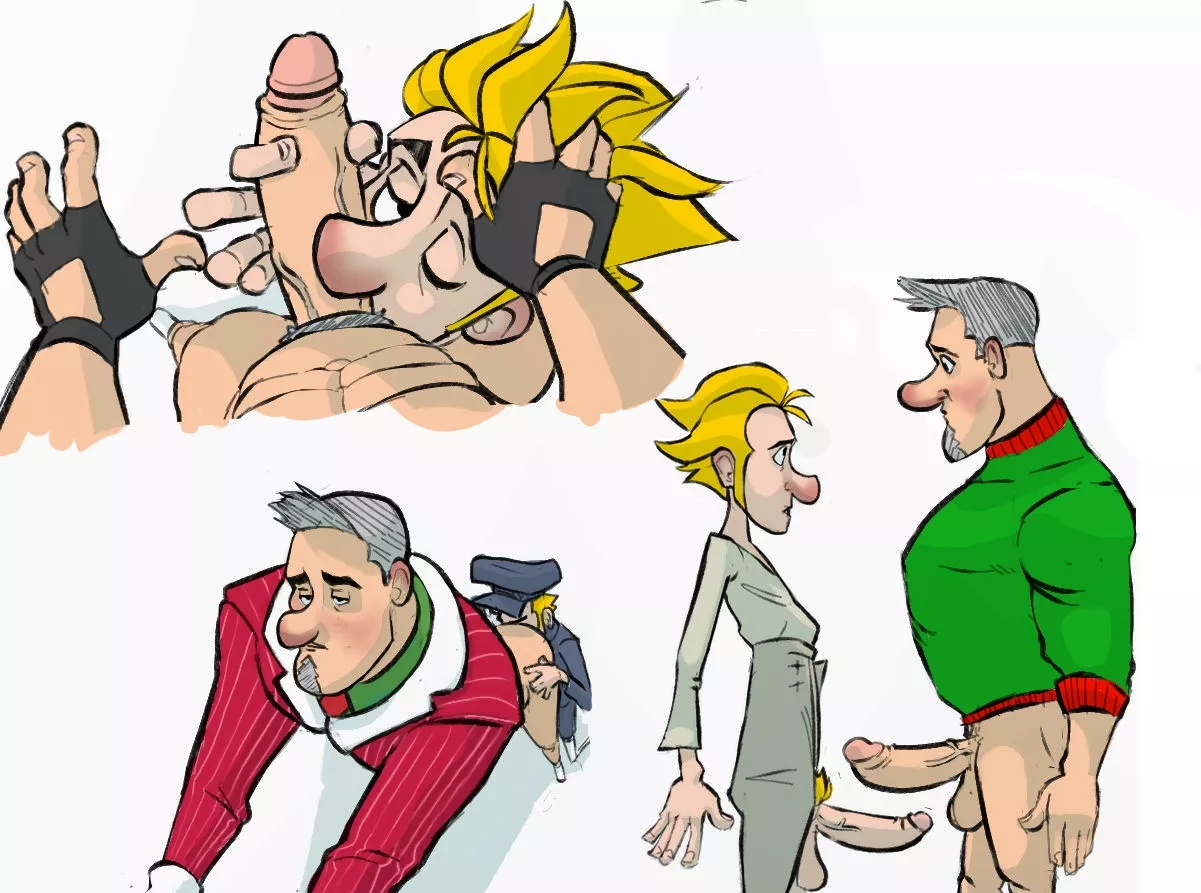 Who is Klaus or Steve in this photo? The fire-haired one looks like Junkrat 👅