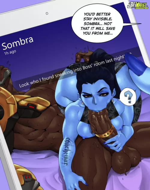 Widowmaker sneaking into Boss’ room.