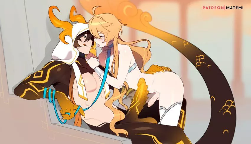 “Your cock looks so scary, but I’ll take it for you master~”