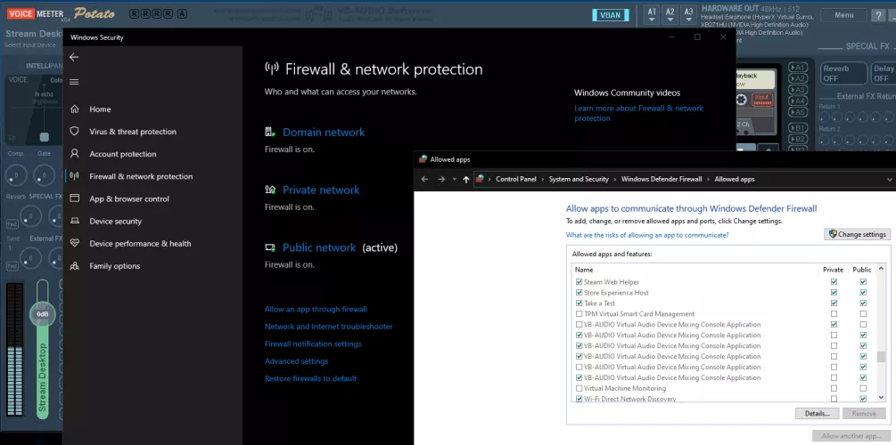 Allow APP thru firewall & Network, make it Public.