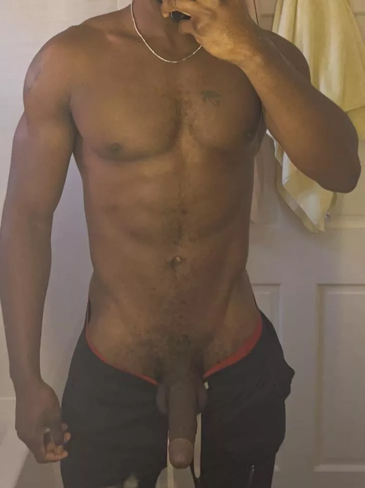 Big fat tool with sexy abs.