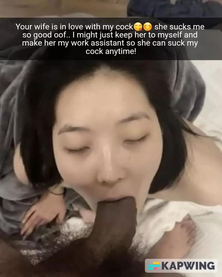 Bull loves the way your wife sucks his cock