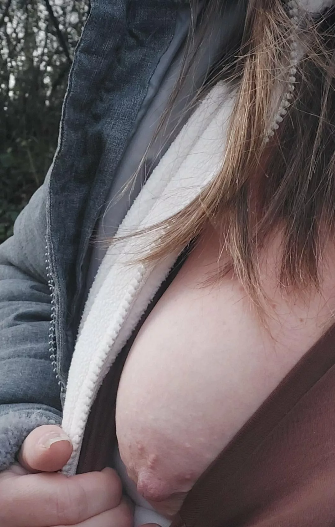 Down my top on my walk home 😊