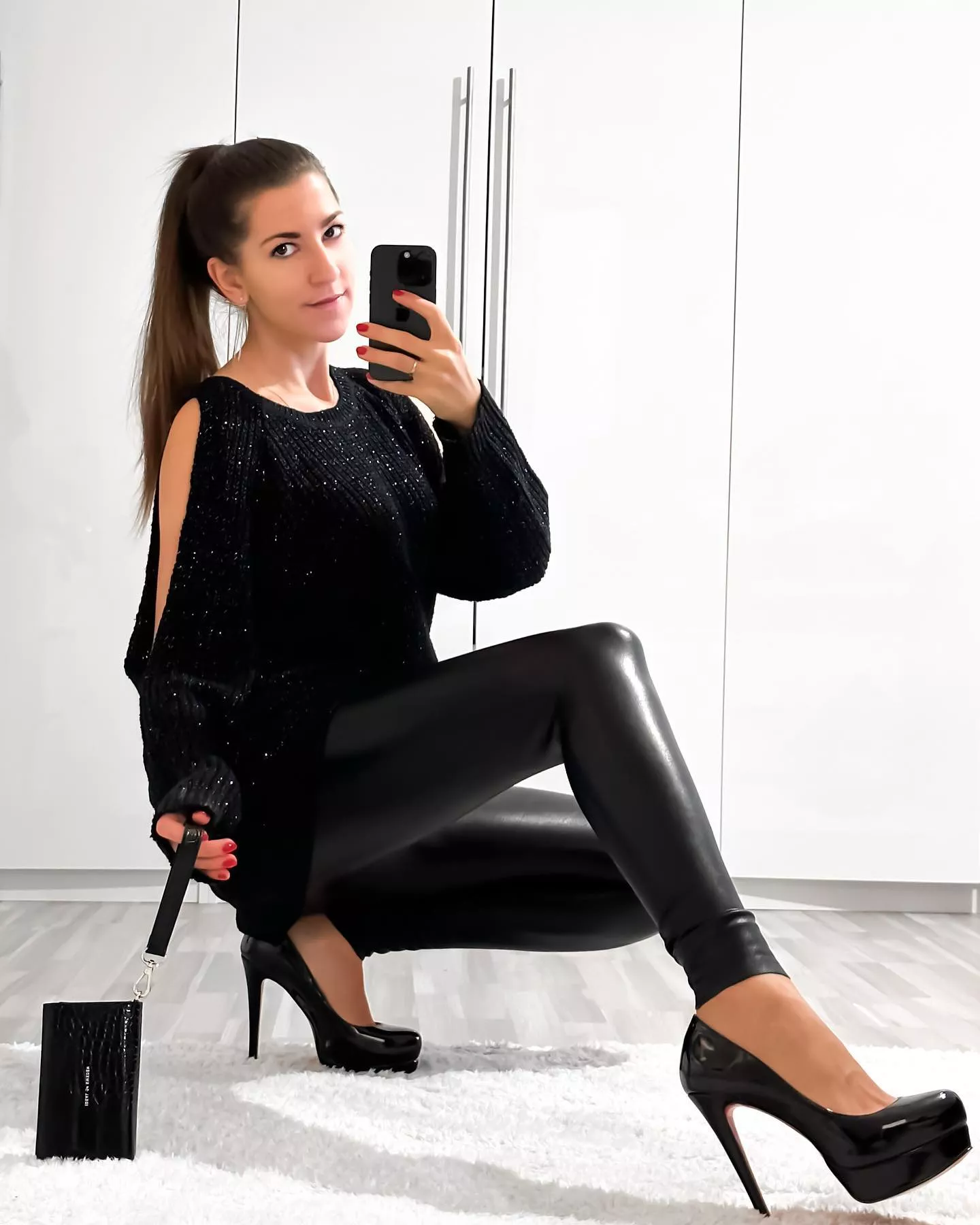 Even Her Phone Case is Black