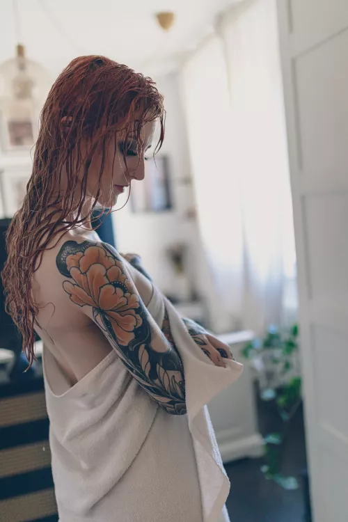 fresh from the shower