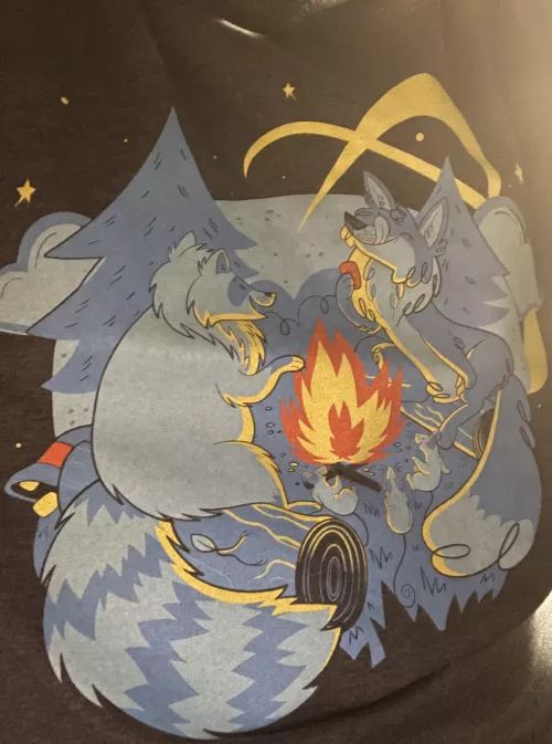 Got my Forest Friends shirt! And I just now noticed the yellow lines in the background are the same ones ABU’s logo. Love it!