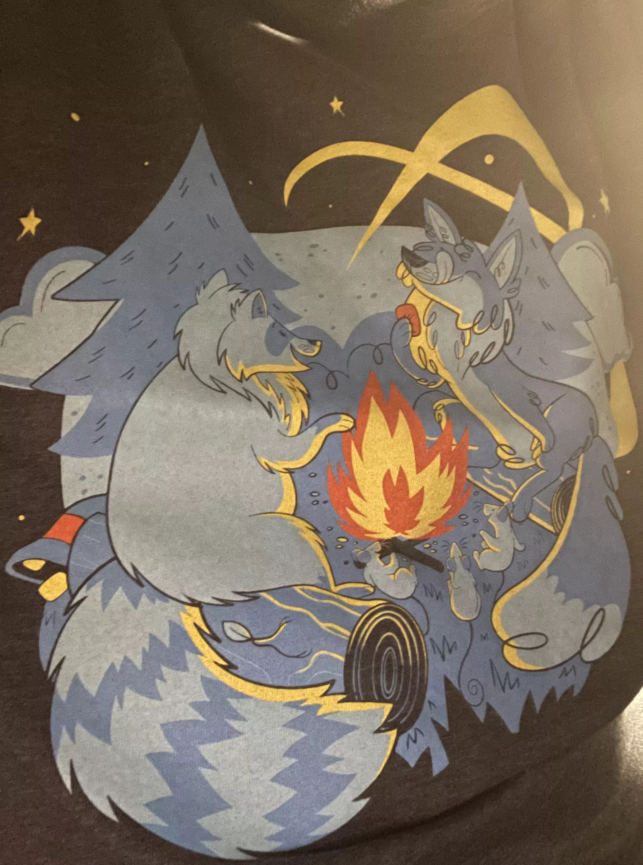 Got my Forest Friends shirt! And I just now noticed the yellow lines in the background are the same ones ABU’s logo. Love it!