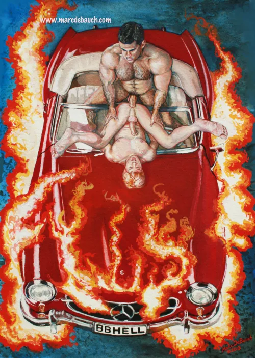 Highway to hell - Red car - Laying down position - Cannonball - Car is AFK - Hairy Bara - Twink