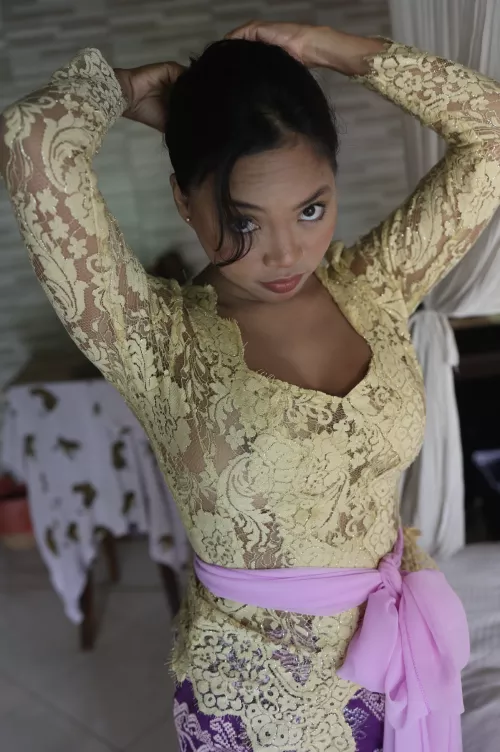 Hope I don't get in trouble for wearing nothing under these traditional clothes...