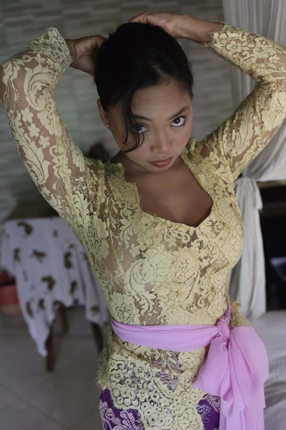 Hope I don't get in trouble for wearing nothing under these traditional clothes...