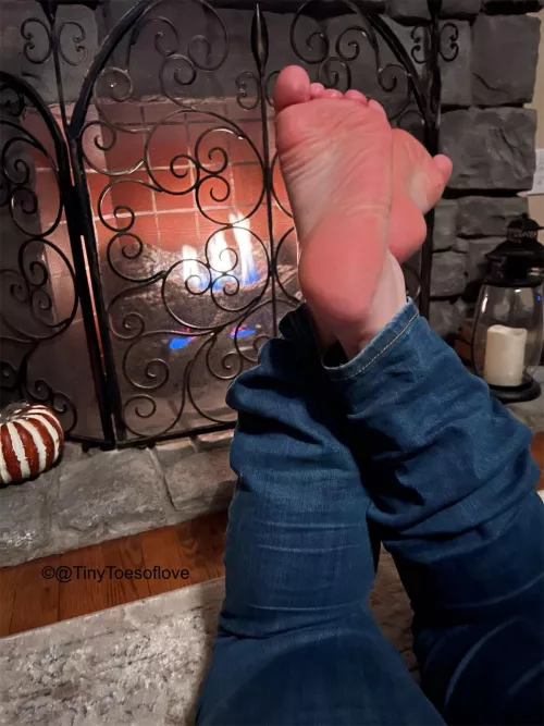 How sweaty do you think my feet are from the fire