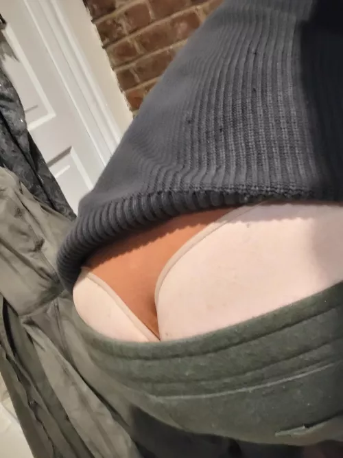 I bend over and you notice this...what happens next?