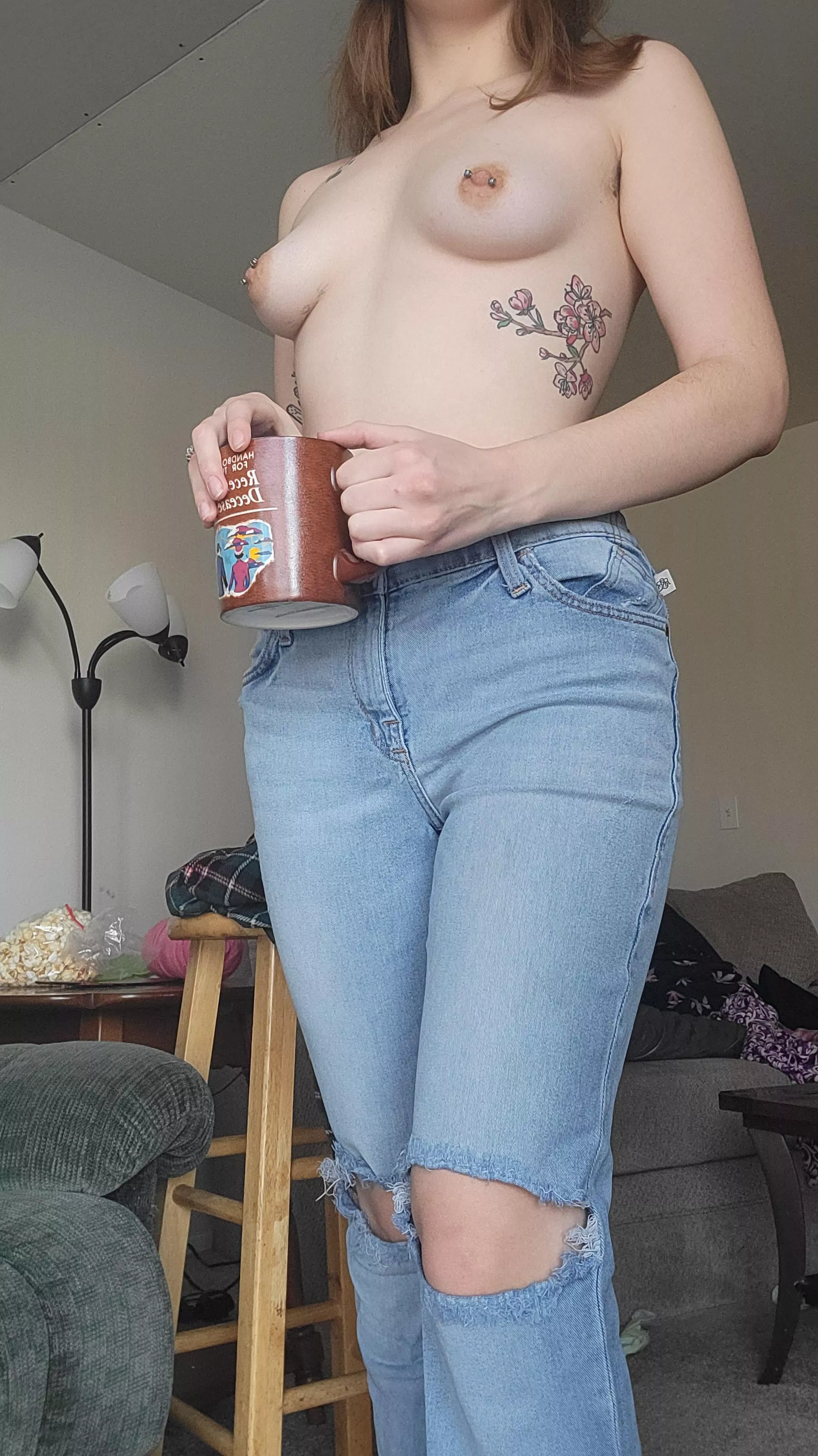 It's Titty Tuesday! Enjoy the view and that hot cup of coffee