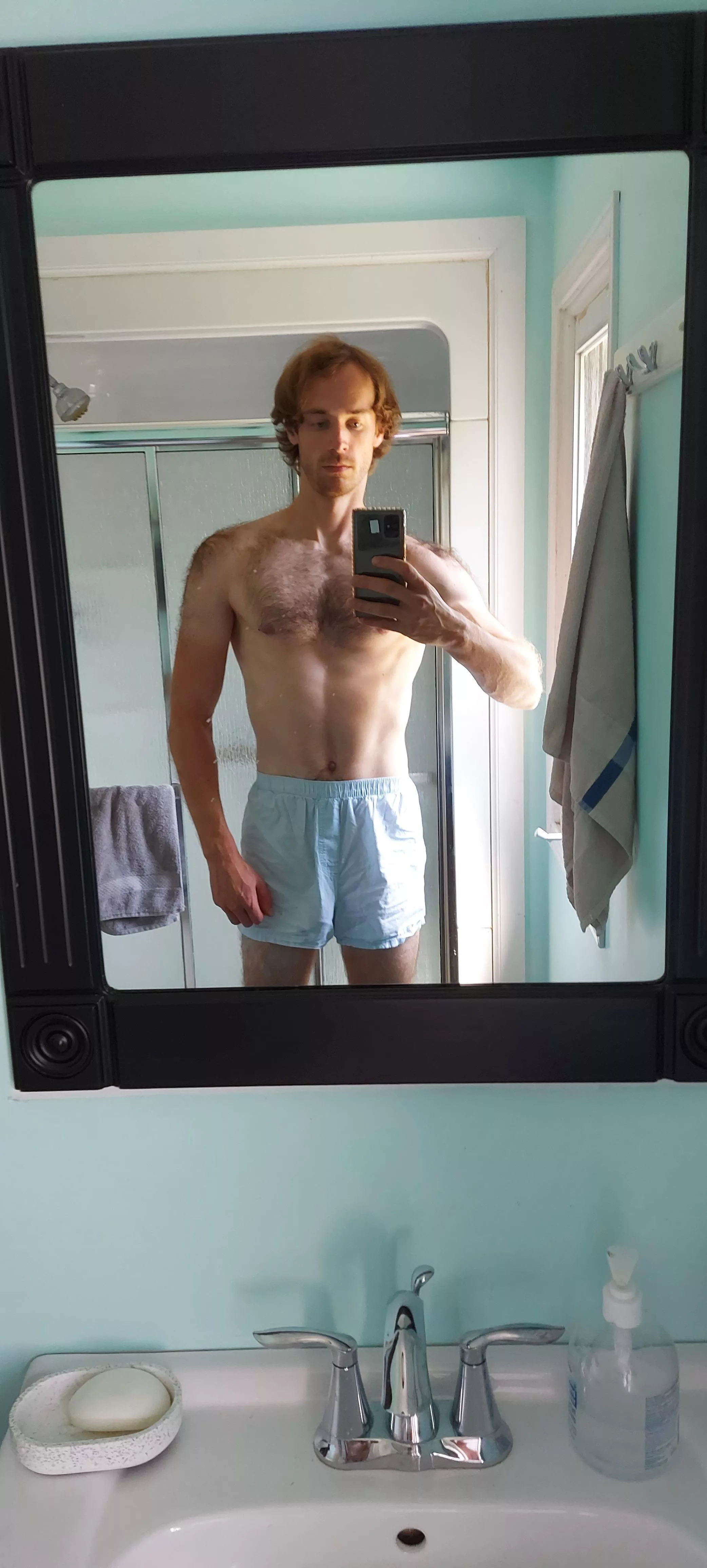 Just me in my boxers