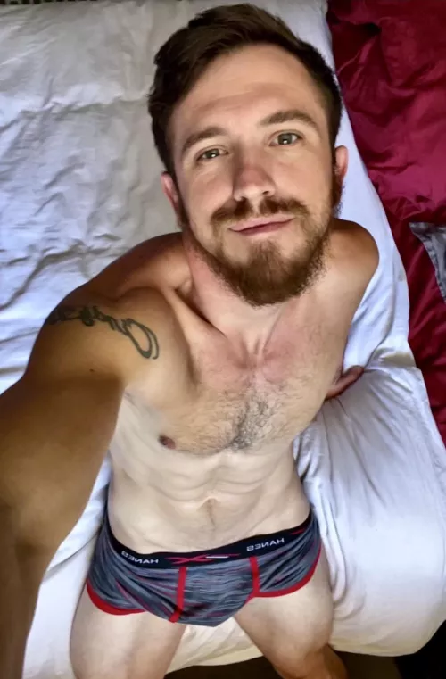 My legs will keep you plenty warm under these covers 😉