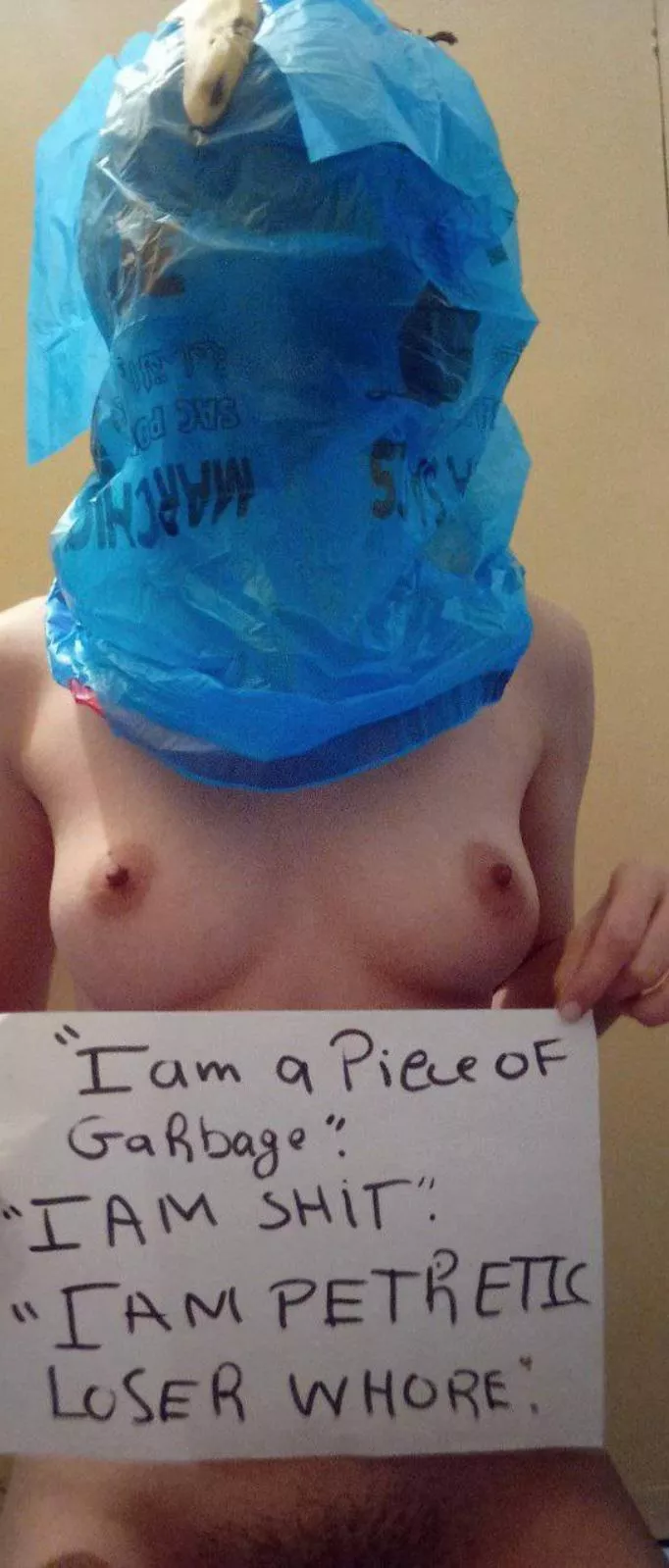 My slave isn't great at spelling but is a decent rubbish bin