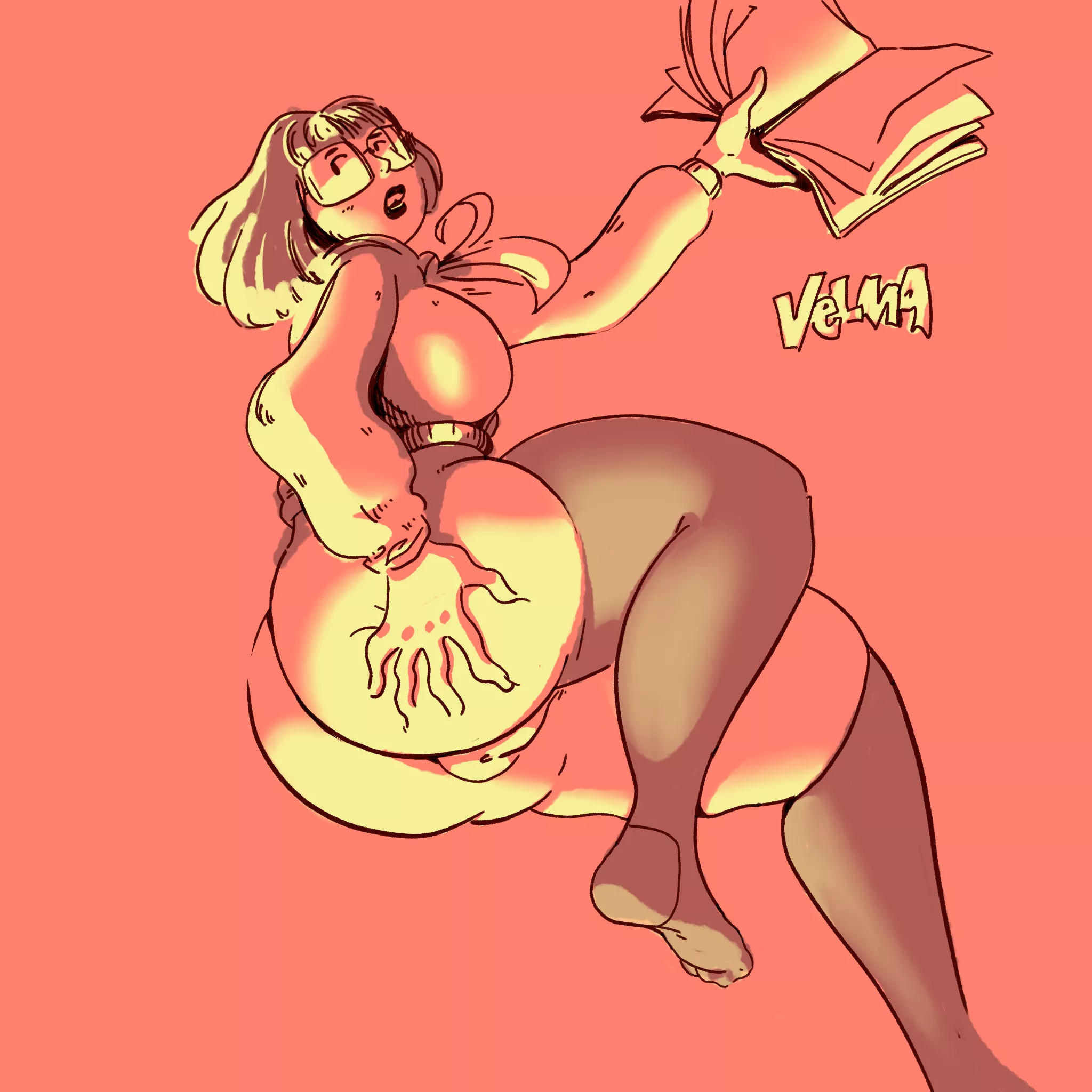 My Velma fan art: What are you reading?